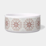 Elegant Lace Floral Ceramic Pet Bowl<br><div class="desc">Beautiful Lace Floral Ceramic Pet Bowl</div>