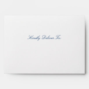 Elegant Lace Script Wedding Invitation Envelope