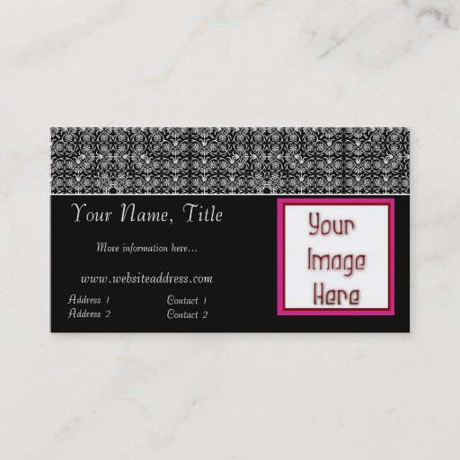 Customizable Elegant Lace Topper Add Your Photo Business Cards