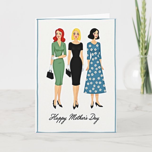 Elegant Ladies Fashion Art Card (Front)
