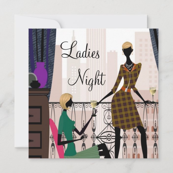 Elegant Ladies Night Out Invitation
