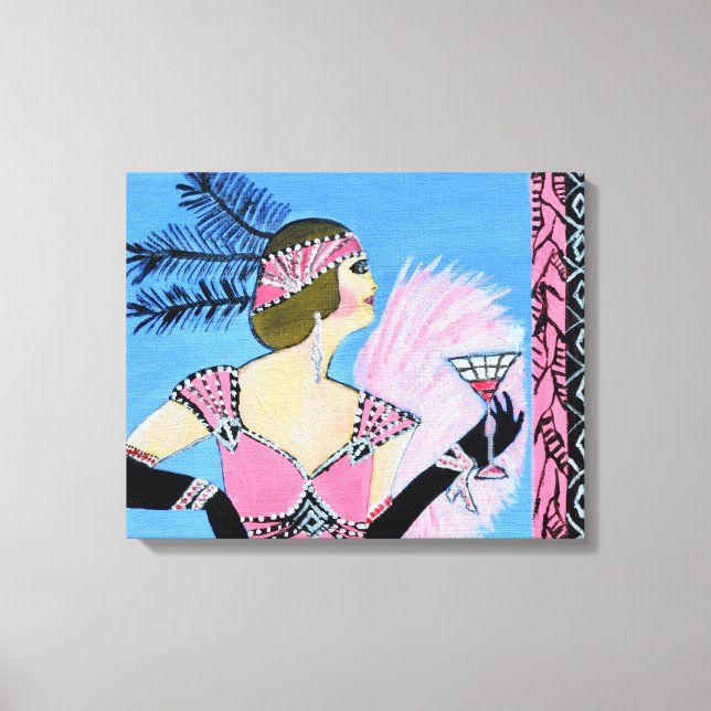 Elegant Lady2 canvas print (Front)