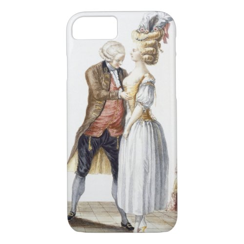 Elegant Lady at a Fitting with her Tailor plate f iPhone 87 Case