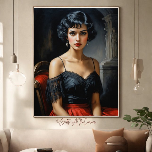 Elegant Lady  Framed Art (Creator Uploaded)