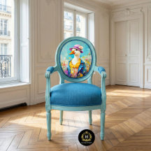 Elegant Lady Goose Whimsical Spring Decoupage