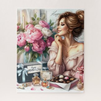 Elegant Lady Mother's Day Gift  520 Piece Puzzle