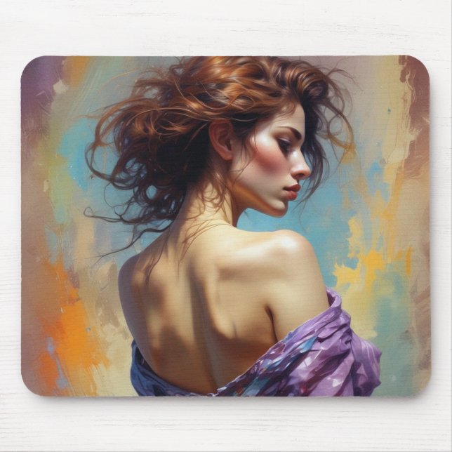 Elegant Lady  Mouse Pad (Front)