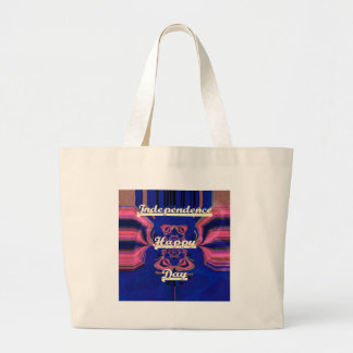 Elegant Lady Portrait: A Colorful Artwork Large Tote Bag