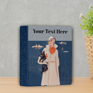 Elegant Lady White Suit by Ocean Scotty Dog Mini Binder