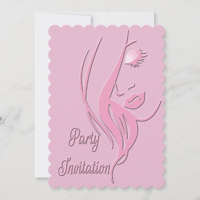 Elegant Lady's Birthday Party Invitation (Front)
