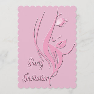 Elegant Lady's Birthday Party Invitation
