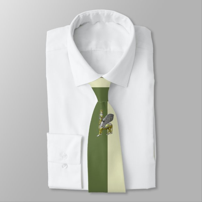 Elegant Lamassu Neck Tie (Tied)