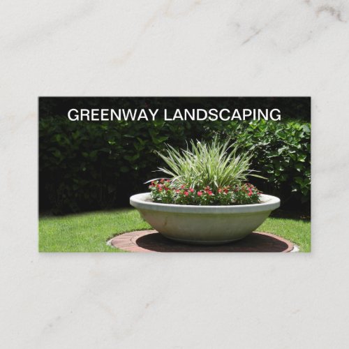 Elegant Landscaping Service Business Card