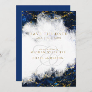 Elegant Lapis Lazuli Crystal Geode Invitation