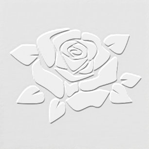 Elegant Large Rose Bloom #3 Silhouette Embosser