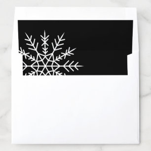 Elegant Large Snowflake Holiday Envelope Liner