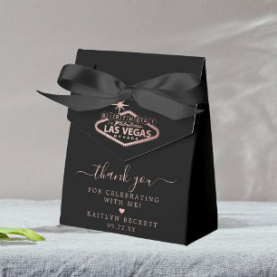 Elegant Las Vegas Birthday Party Favor Boxes
