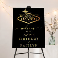 Elegant Las Vegas Birthday Party Welcome