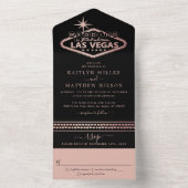 Elegant Las Vegas Destination Wedding All In One Invitation (Inside)