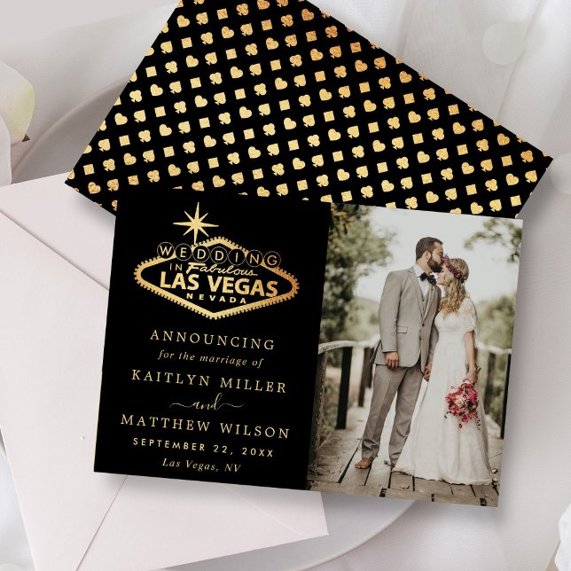 Elegant Las Vegas Destination Wedding Announcement (Creator Uploaded)