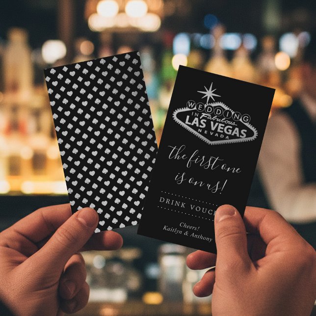 Elegant Las Vegas Destination Wedding Drink Ticket (Creator Uploaded)