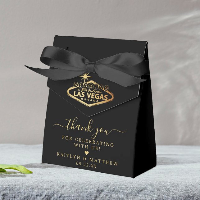 Elegant Las Vegas Destination Wedding Favor Boxes (Creator Uploaded)