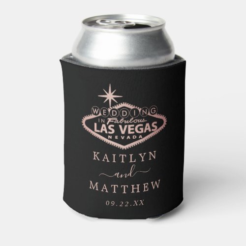 Elegant Las Vegas Destination Wedding Favor Can Cooler