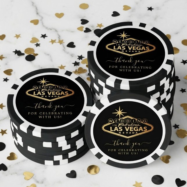 Elegant Las Vegas Destination Wedding Favor Poker Chips (Creator Uploaded)
