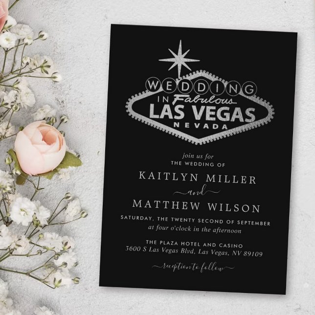 Elegant Las Vegas Destination Wedding Invitation (Creator Uploaded)