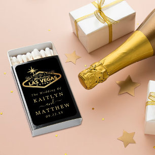 Elegant Las Vegas Destination Wedding Matchboxes