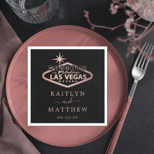 Elegant Las Vegas Destination Wedding Napkins