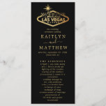 Elegant Las Vegas Destination Wedding Program<br><div class="desc">Celebrate in style with these modern and very trendy wedding programs. This design is easy to personalize with your special event wording and your guests will be thrilled when they see these fabulous programs.</div>