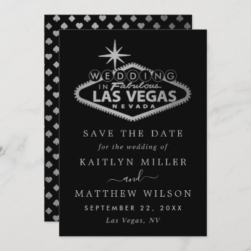 Elegant Las Vegas Destination Wedding Save The Date
