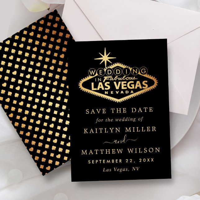Elegant Las Vegas Destination Wedding Save The Date (Creator Uploaded)