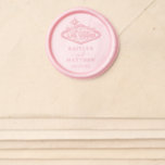 Elegant Las Vegas Destination Wedding Wax Seal Sticker<br><div class="desc">Celebrate in style with these modern and very trendy Las Vegas wedding wax seal stickers. The design is easy to personalize with your own names and wedding date and your guests will be thrilled when they see these wax seals added to the matching wedding invitations & thank you cards. Matching...</div>