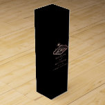 Elegant Las Vegas Destination Wedding Wine Box<br><div class="desc">Celebrate in style with this modern and very trendy wedding wine bottle box. This design is easy to personalize with your special event wording and your guests will be thrilled when they see these fabulous boxes. Matching items can be found in the collection.</div>