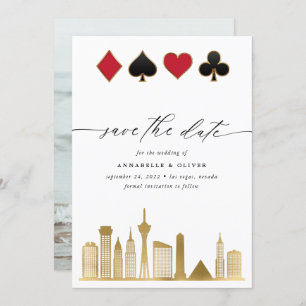 Elegant Las Vegas Photo Destination Wedding  Save The Date