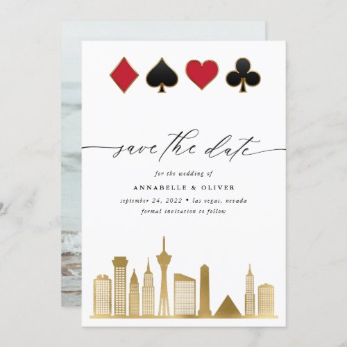 Elegant Las Vegas Photo Destination Wedding  Save The Date