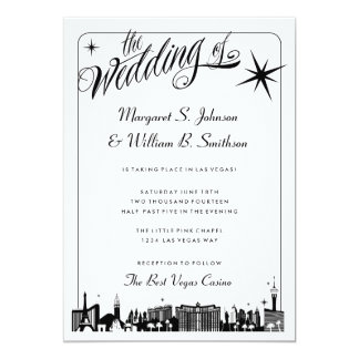 Las Vegas Wedding Invitations Announcements Zazzle Las Vegas Wedding Invitations Mixed With Fantastic Accessories And Design 11