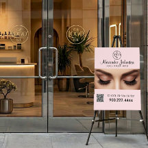 Elegant Lash Artist Makeup QR Code Business