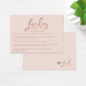 Elegant lashes aftercare rose gold blush pink (Desk)