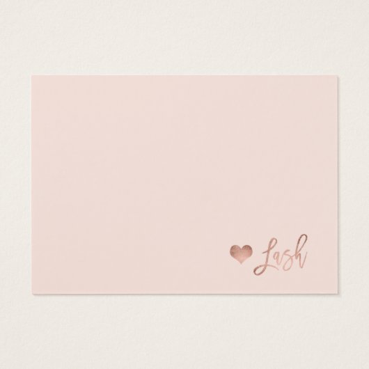 Elegant lashes aftercare rose gold blush pink (Back)