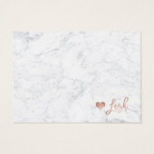 Elegant lashes aftercare rose gold white marble (Back)