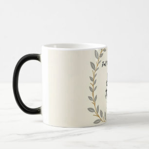 Elegant Laurel Wreath Scripture Mug