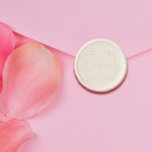 Elegant Laurel Wreath Two Initial Monogram Wedding Wax Seal Sticker<br><div class="desc">Elegant laurel wreath two initial monogram wedding wax seal sticker.</div>