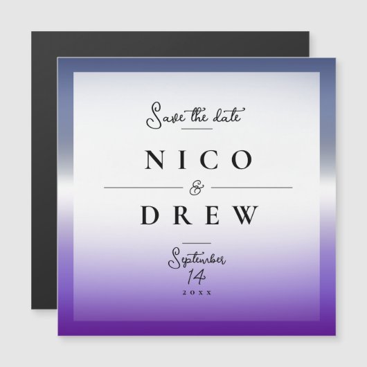 Elegant Lavendar Lesbian Pride Wedding (Front/Back)