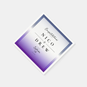 Elegant Lavendar Lesbian Pride Wedding Napkins