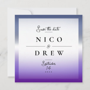 Elegant Lavendar Lesbian Pride Wedding Save The Date