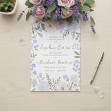Elegant Lavender Blush Floral Wedding Shower 