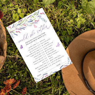 Elegant Lavender Bridal Shower Game